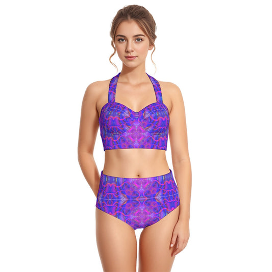 Interstellar Halter Swimsuit Set