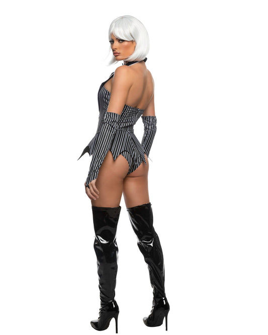Black/White 3pc Halloween Town Babe for rave looks
