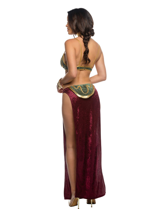 Green/Burgundy 3pc Far off Galaxy Princess for rave looks