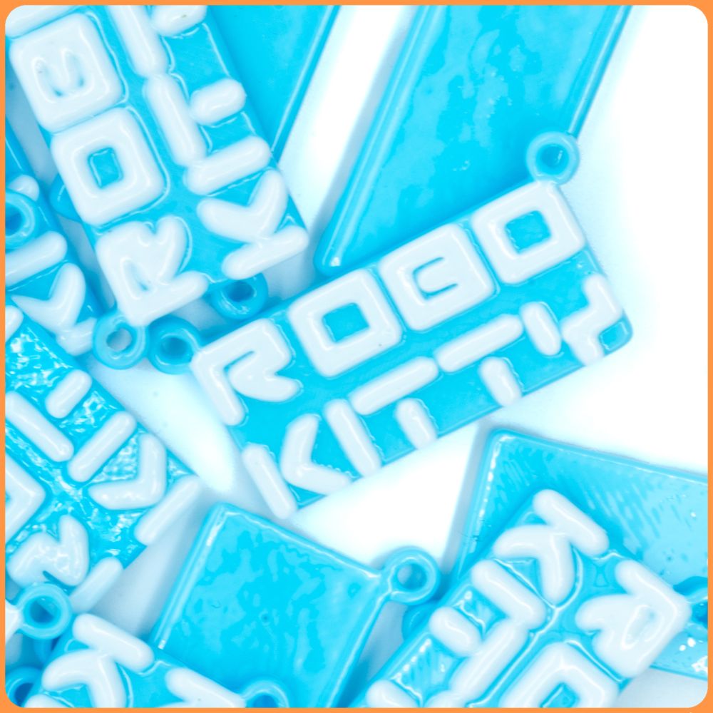 Blue Robo Kitty Kandi Charm