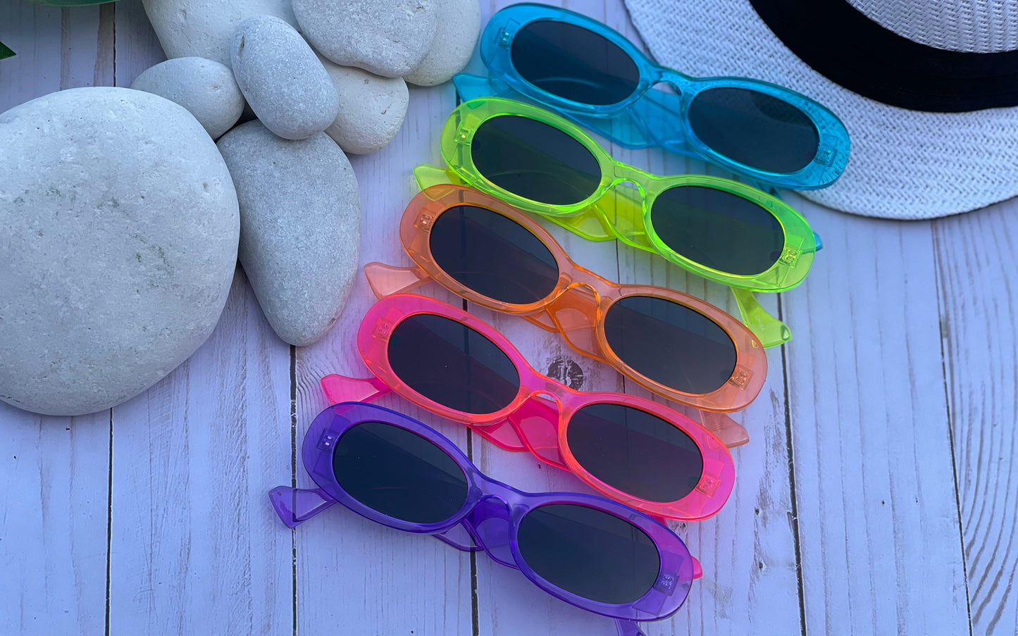 Bea: Transparent Frame Sunglasses