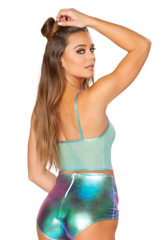 Mint Coated Mesh Tank - raveready