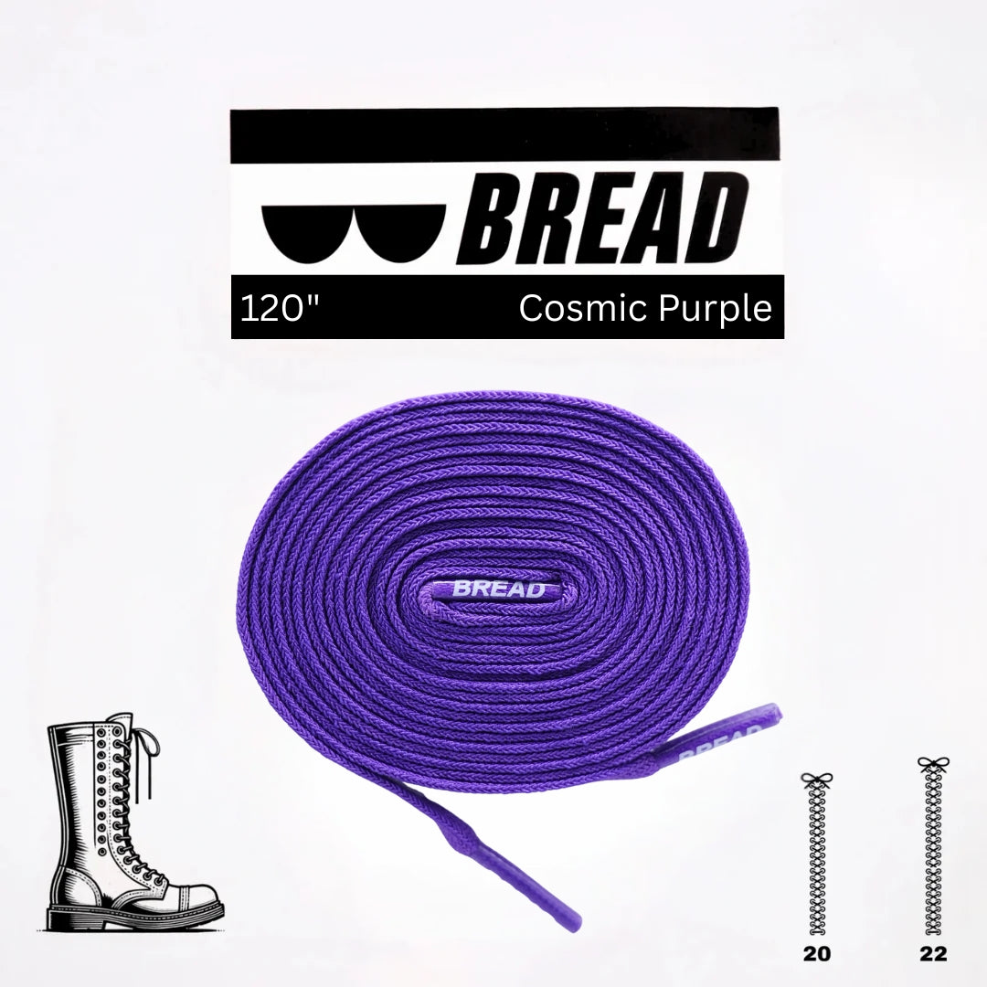 Cosmic Purple Elastic Shoelaces
