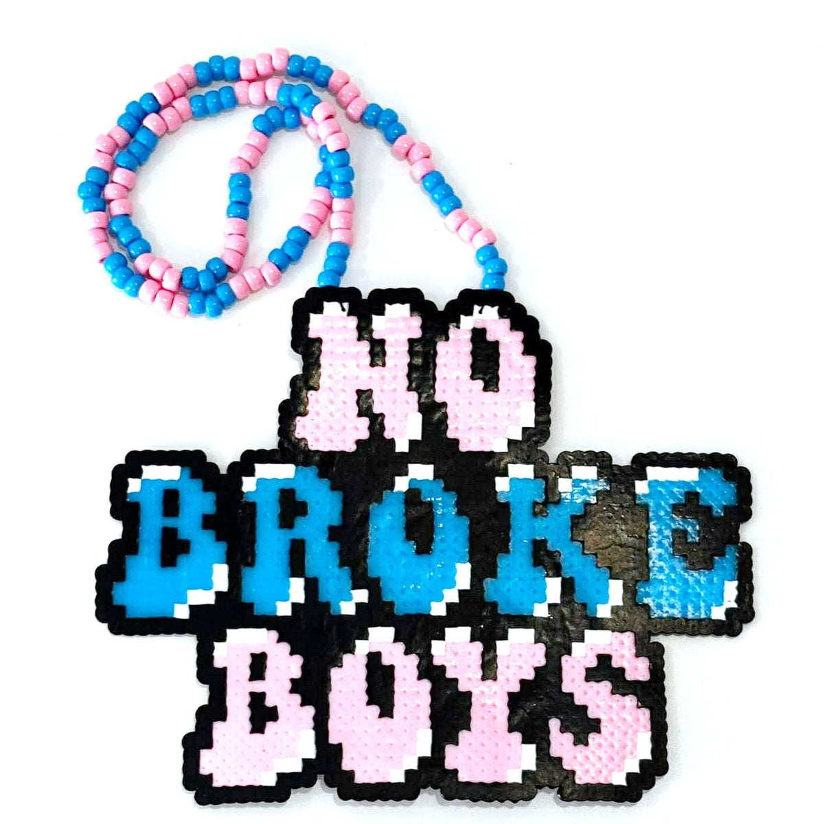 No Broke Boys Perler Necklace (XL)