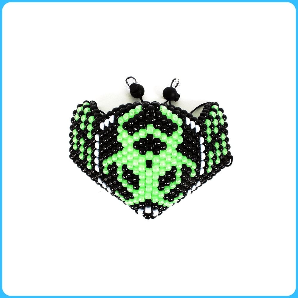 Biohazard Glow-in-the-Dark Kandi Mask (Shield)