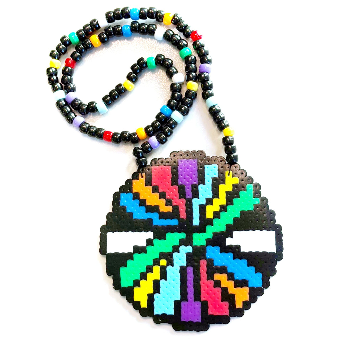 Above & Beyond Group Therapy Ribbons Perler Necklace (Medium)