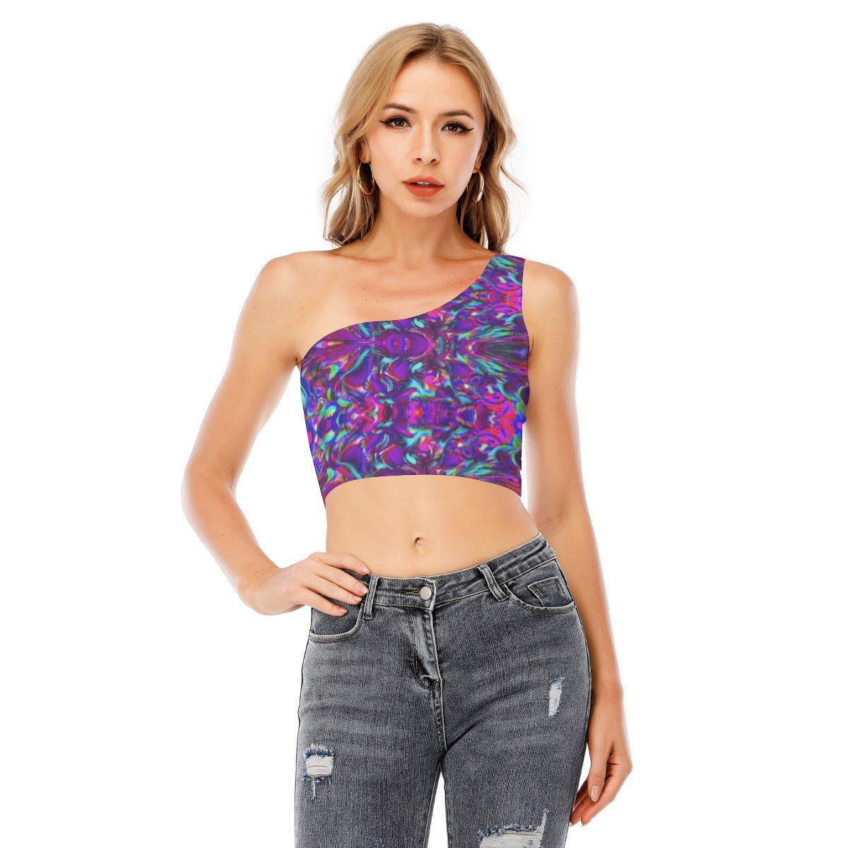 One-Shoulder Crop Top