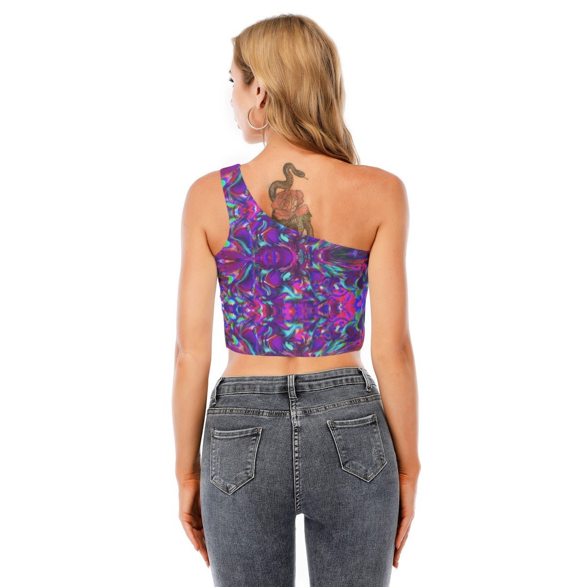 One-Shoulder Crop Top