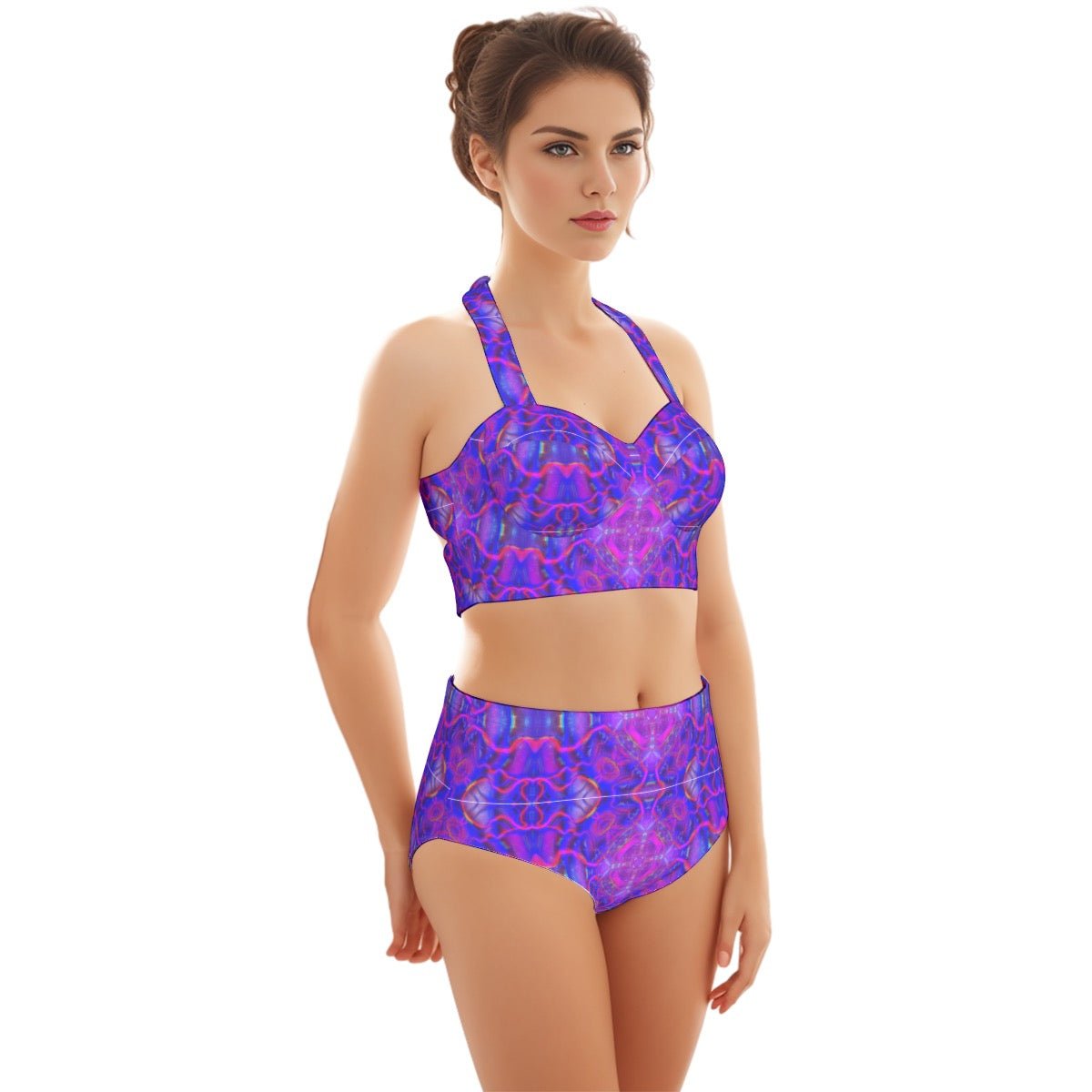 Interstellar Halter Swimsuit Set