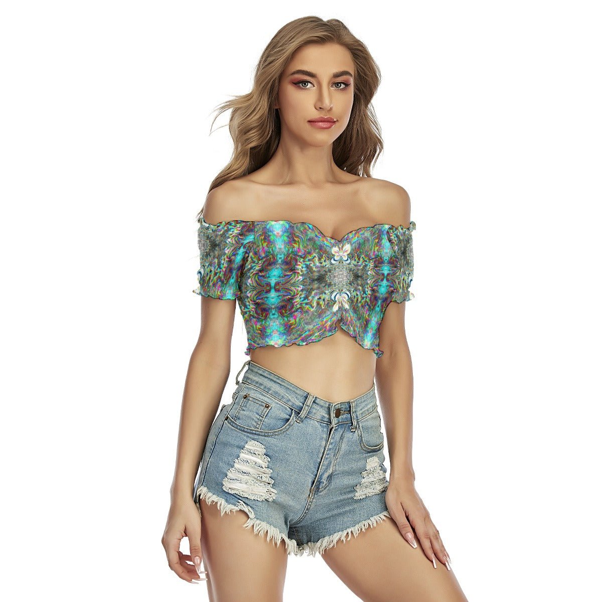 Off-Shoulder Crop Top