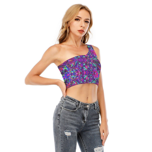 One-Shoulder Crop Top