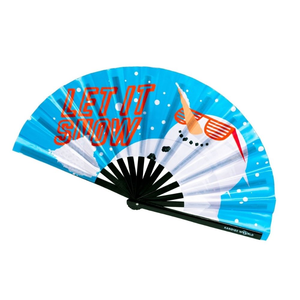 Let It Snow Hand Fan