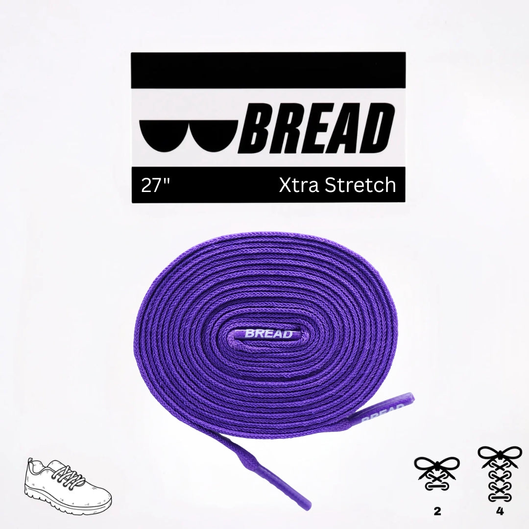 Cosmic Purple Elastic Shoelaces