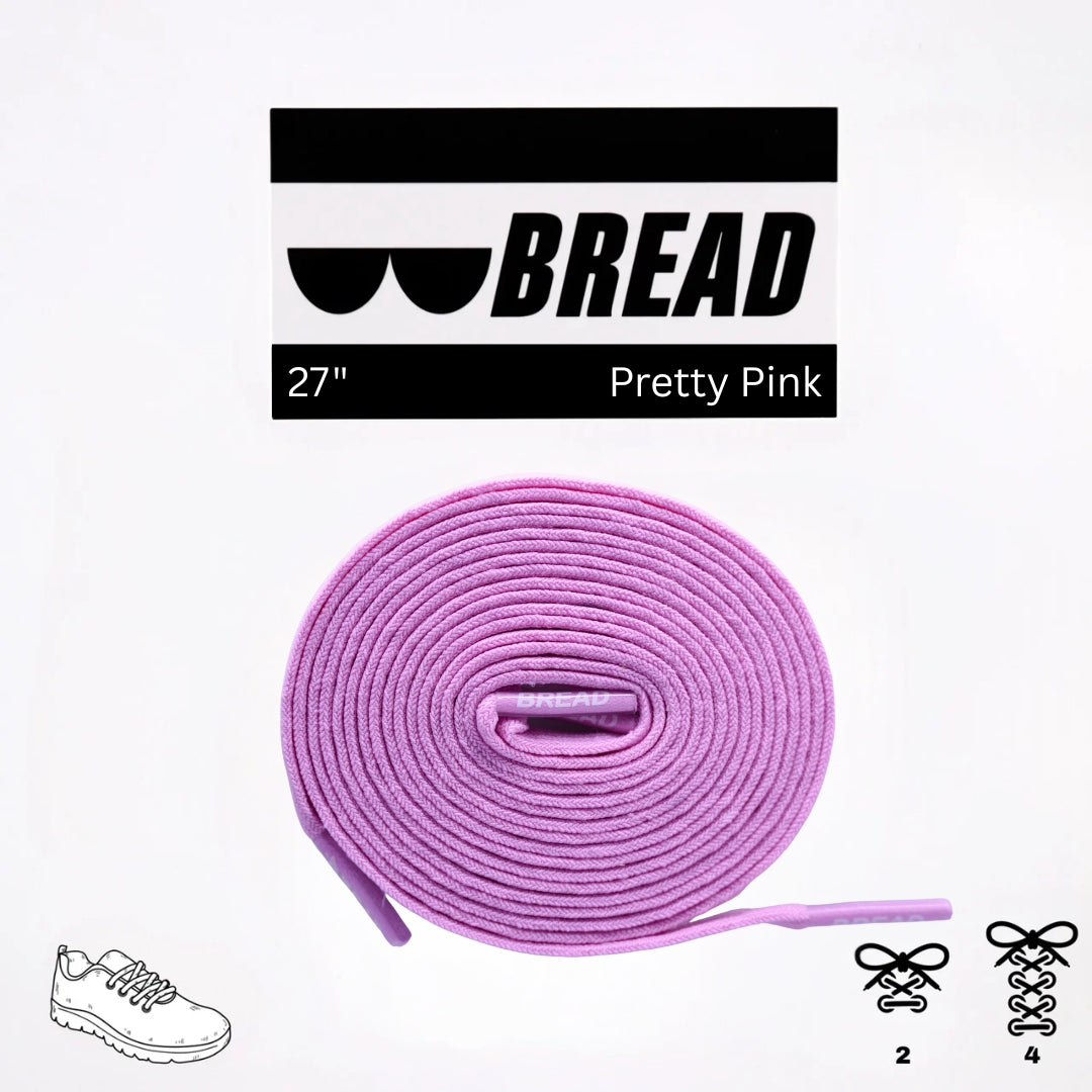 Pretty Pink Elastic Shoelaces