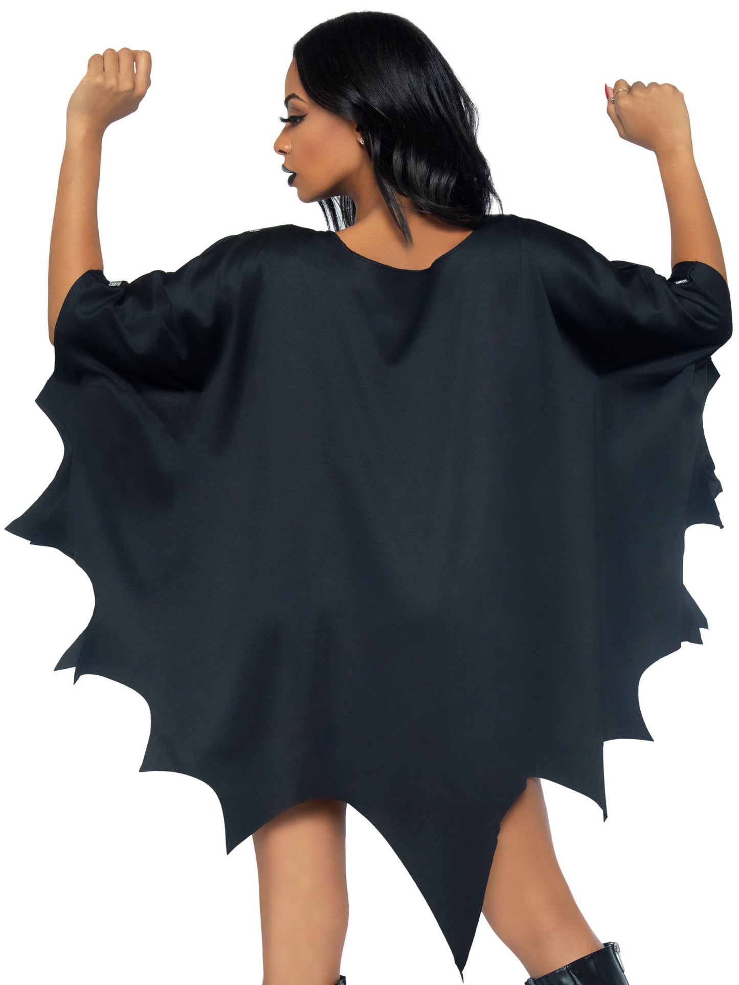 Gothic Glitter Spider Web Costume Poncho