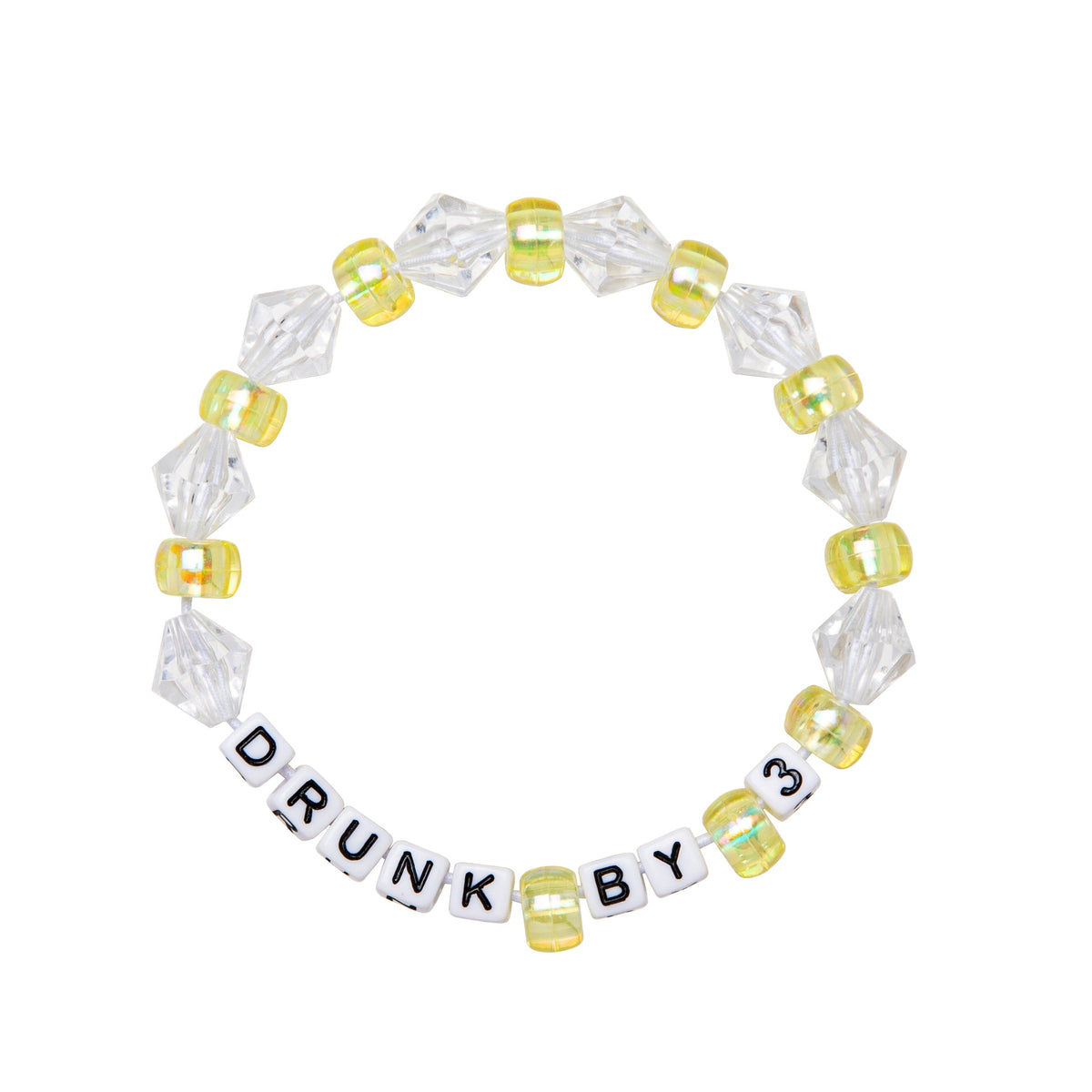 Drunk By 3 Kandi Bracelet