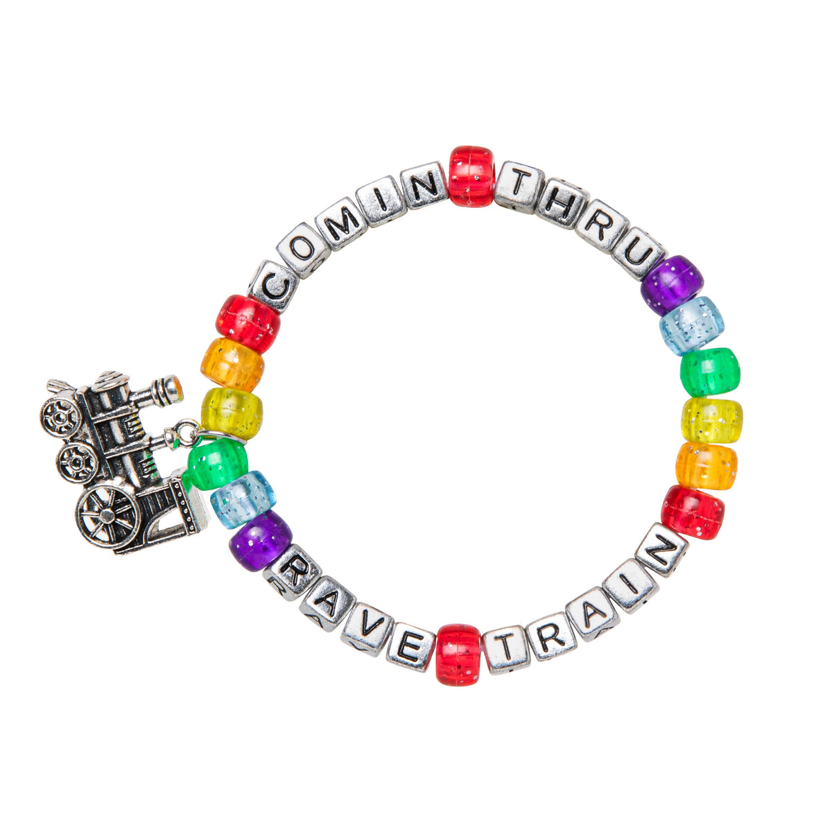 Rave Train Coming Thru Kandi Bracelet