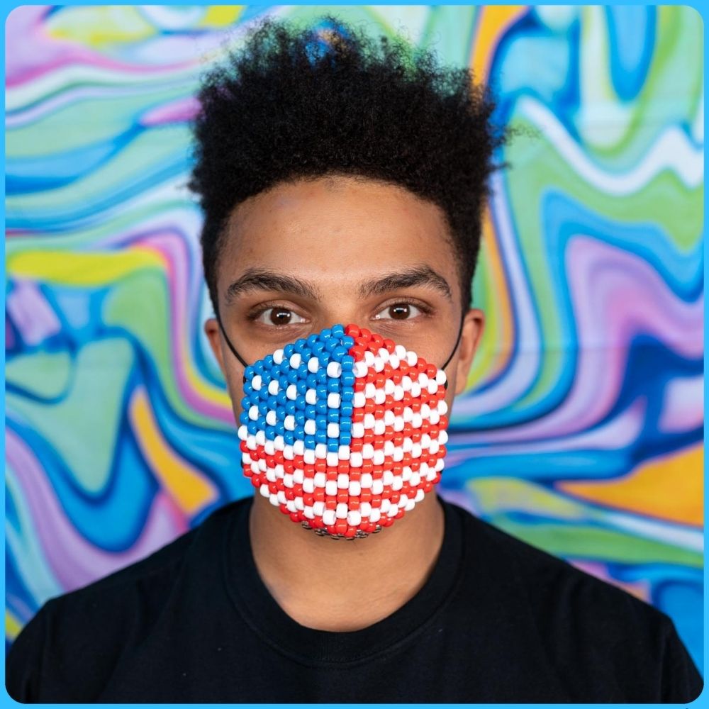 USA Kandi Mask (Round)
