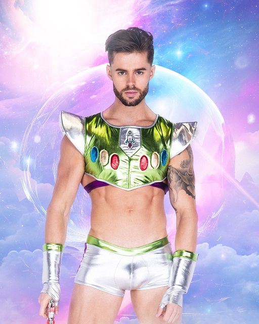 3pc Infinity Space Voyager Men's Costume