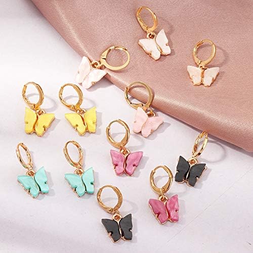 Butterfly Huggie Hoop Earrings