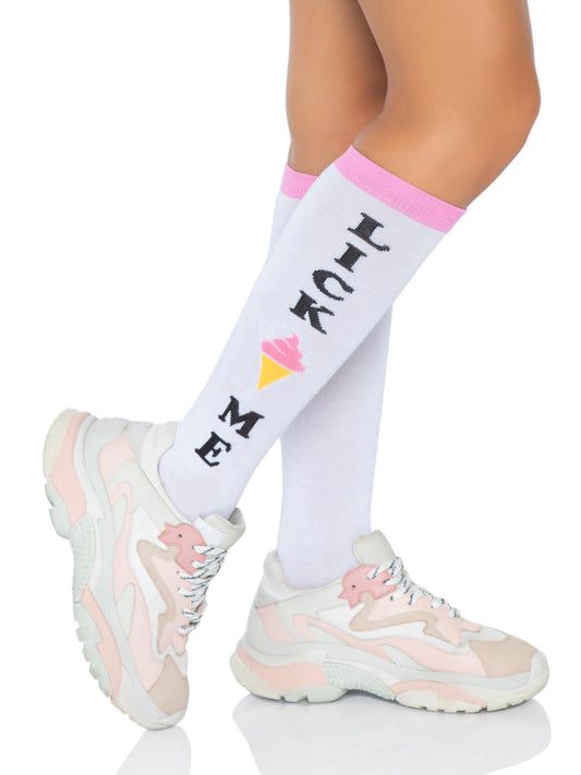 Lick Me Knee Socks