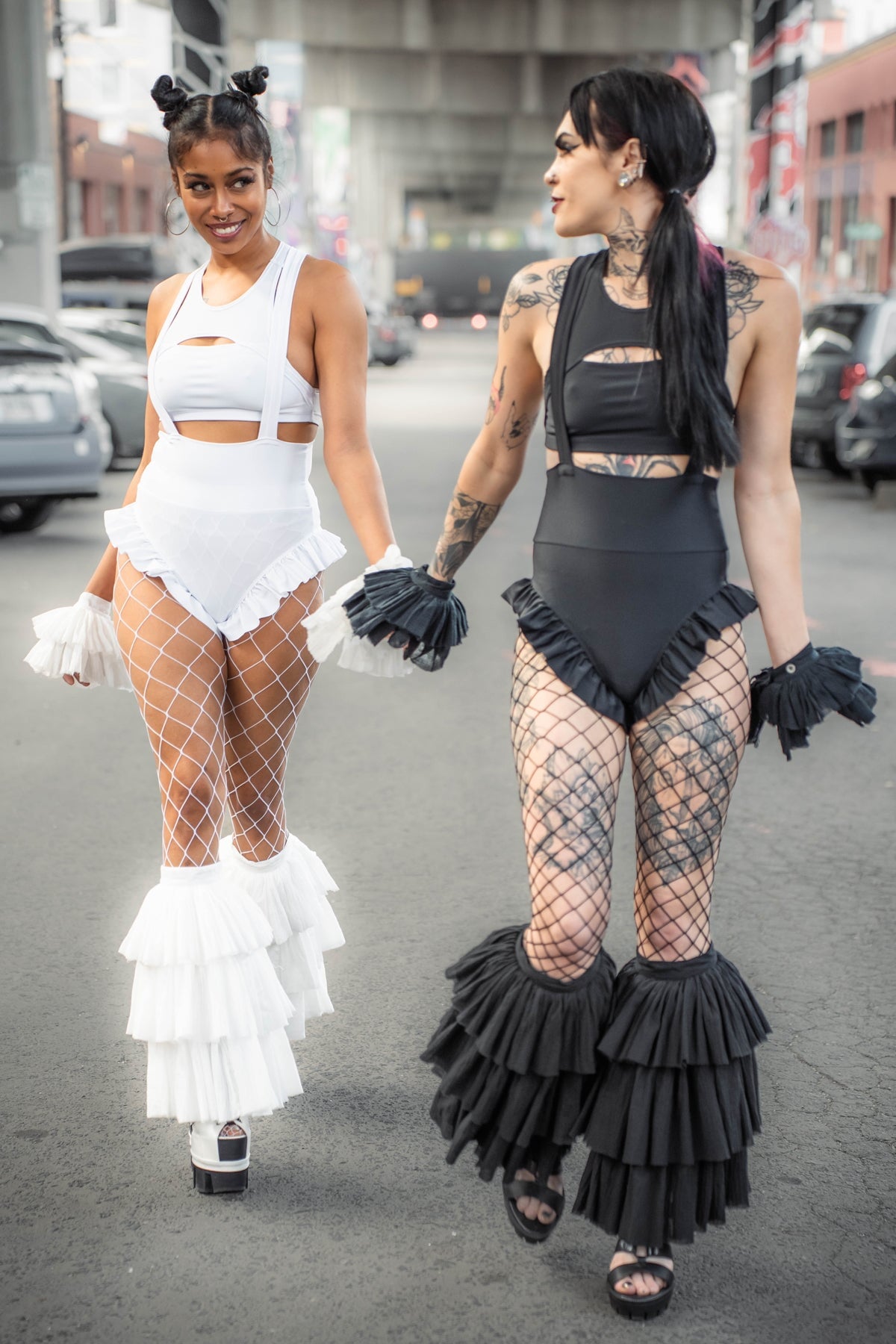 Dandy Ruffle Leg Cuffs