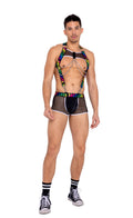 Men's Pride Harness with Suspenders