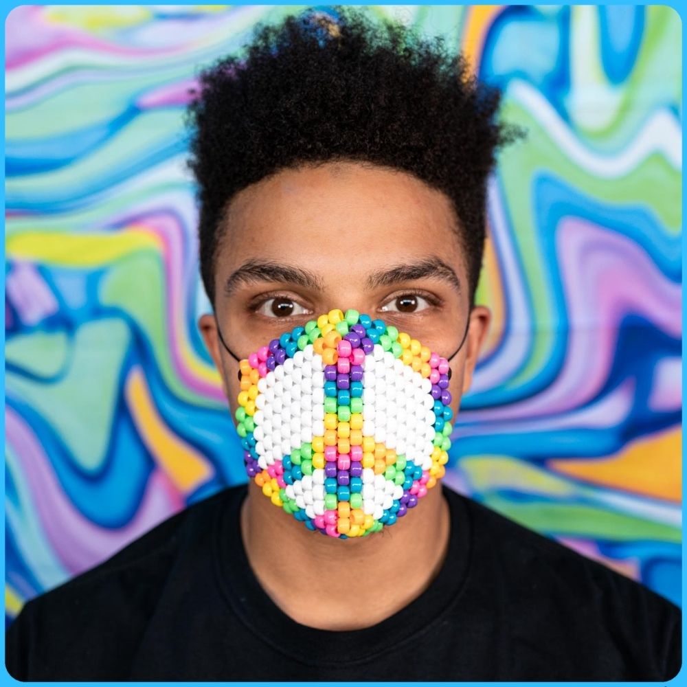 Peace Kandi Mask (Round)