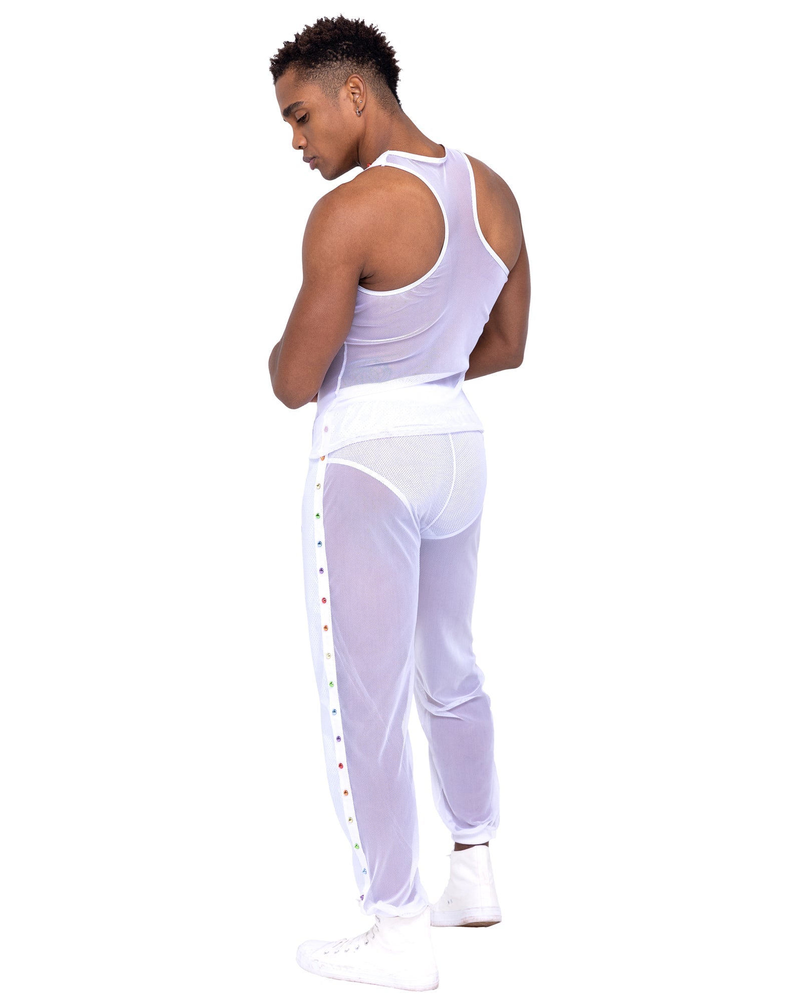 Men's Pride Vinyl Mesh Tank Top