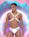 Men's Pride Fishnet & Vinyl Briefs