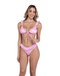 Iridescent Ruffle Bikini Top