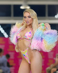 Multi-Color Shimmer Strappy Bikini Top