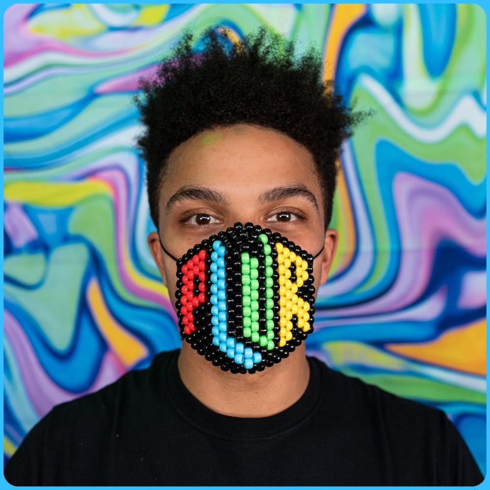 PLUR Kandi Mask (Round)