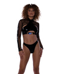 Rebel Rave: Unisex Fishnet Shrug