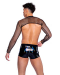 Vinyl Vibes: Iridescent Shorts