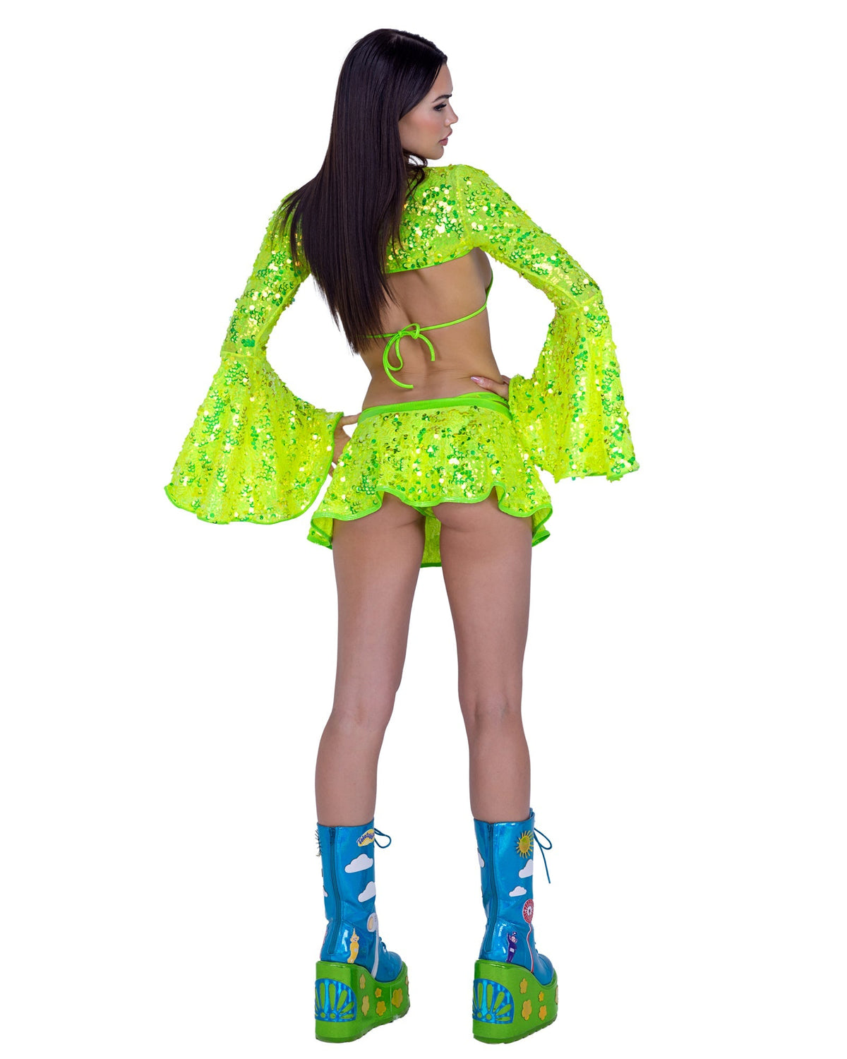 Sparkle & Shine Sequin Bell Sleeve Shrug