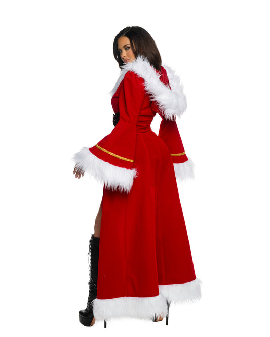 Red/Black 3pc Holiday Mistress in faux fur for rave looks
