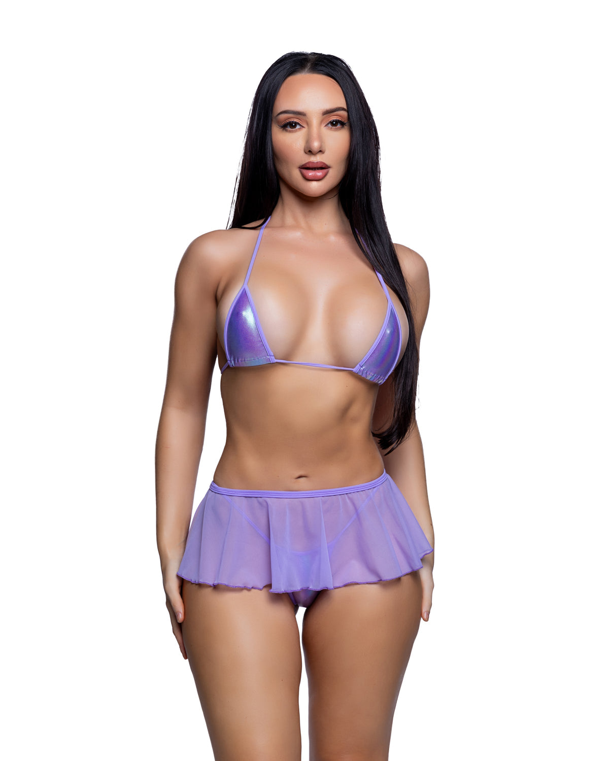 Mesh Flutter Skirt Cover-Up