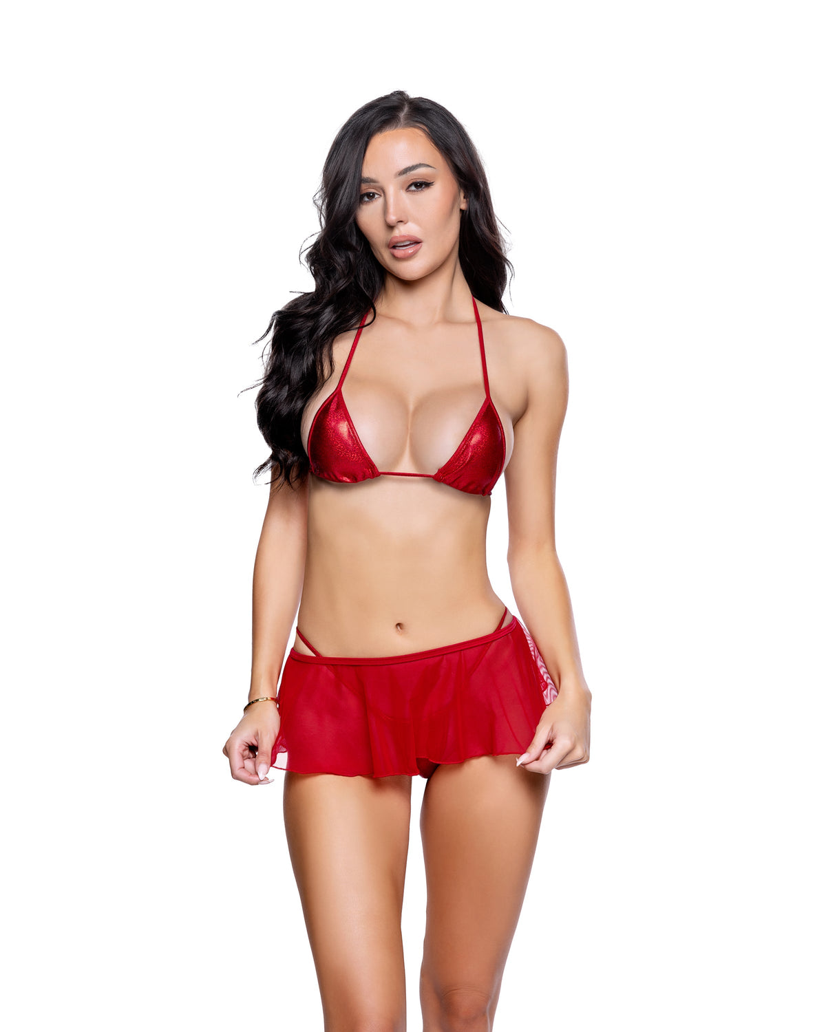 Mesh Flutter Skirt Cover-Up