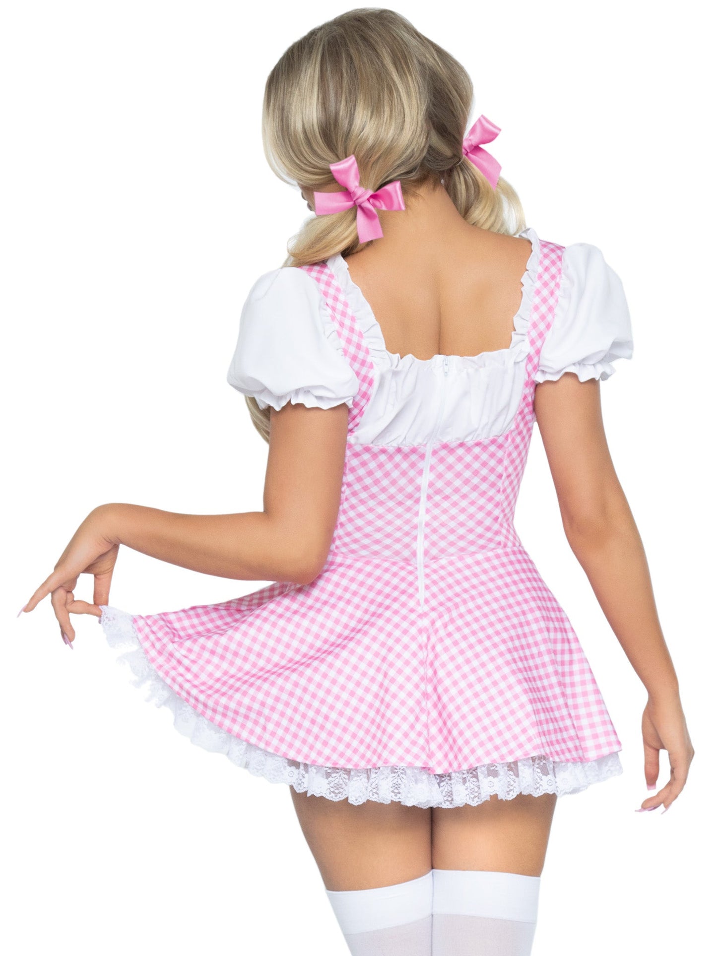 Gingham Dress With Apron