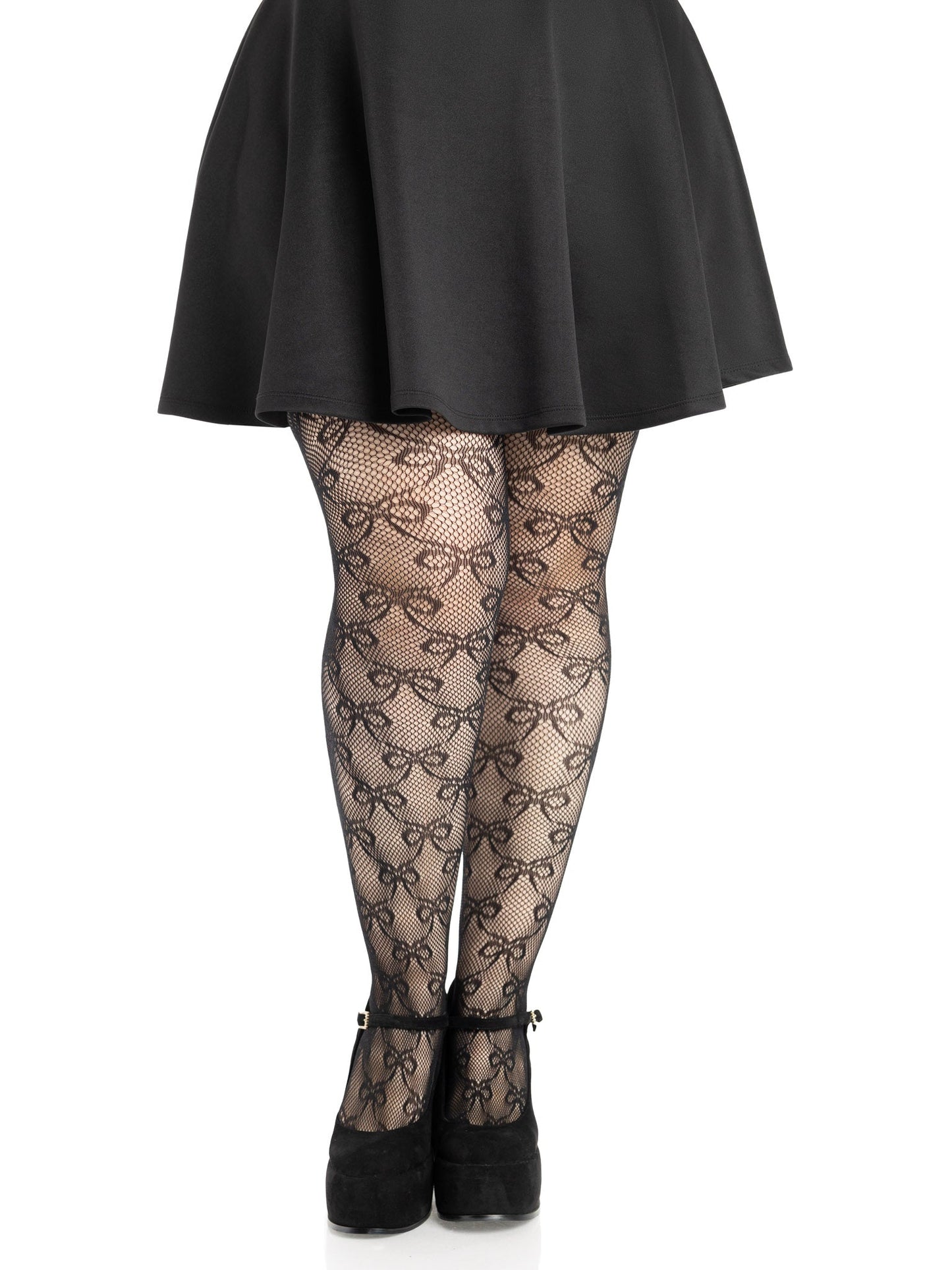 Bow Net Tights