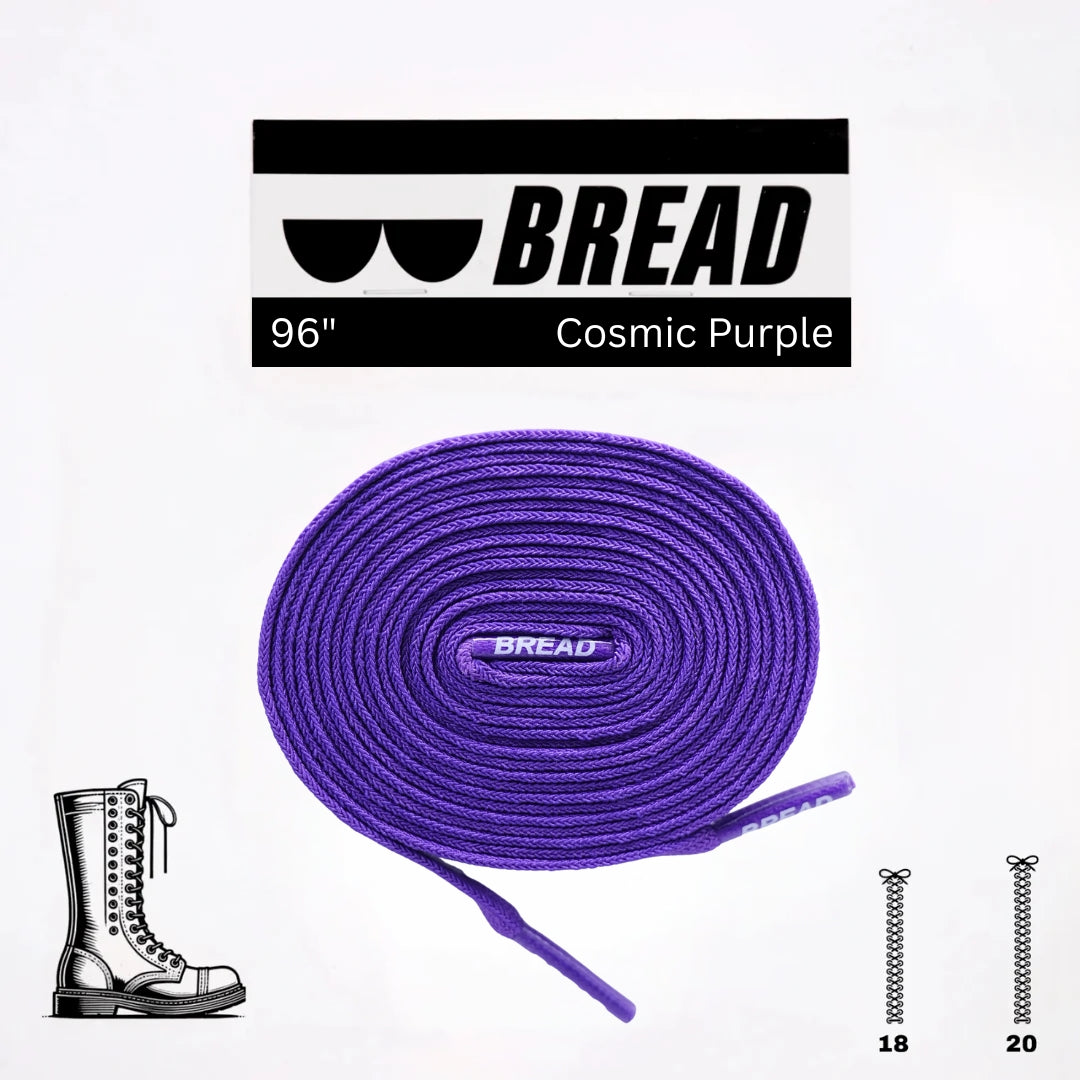 Cosmic Purple Elastic Shoelaces