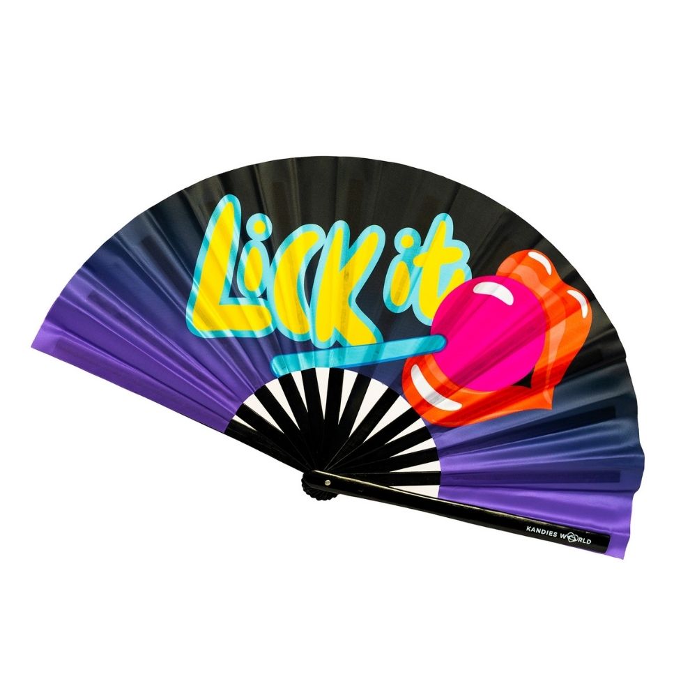 Lick It Hand Fan
