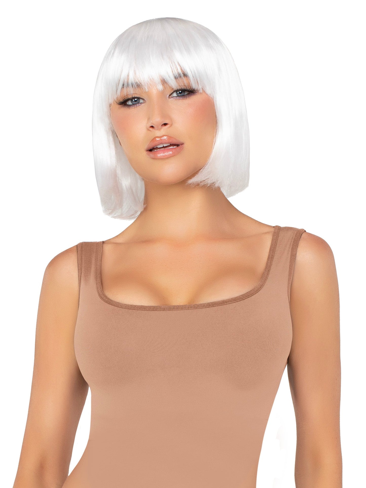 13" Pearl Short Natural Bob Wig