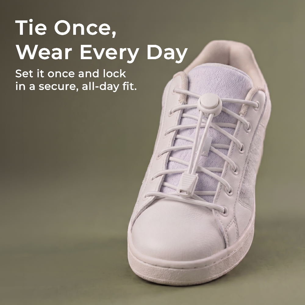 Round Cut-to-Fit Elastic Shoelaces