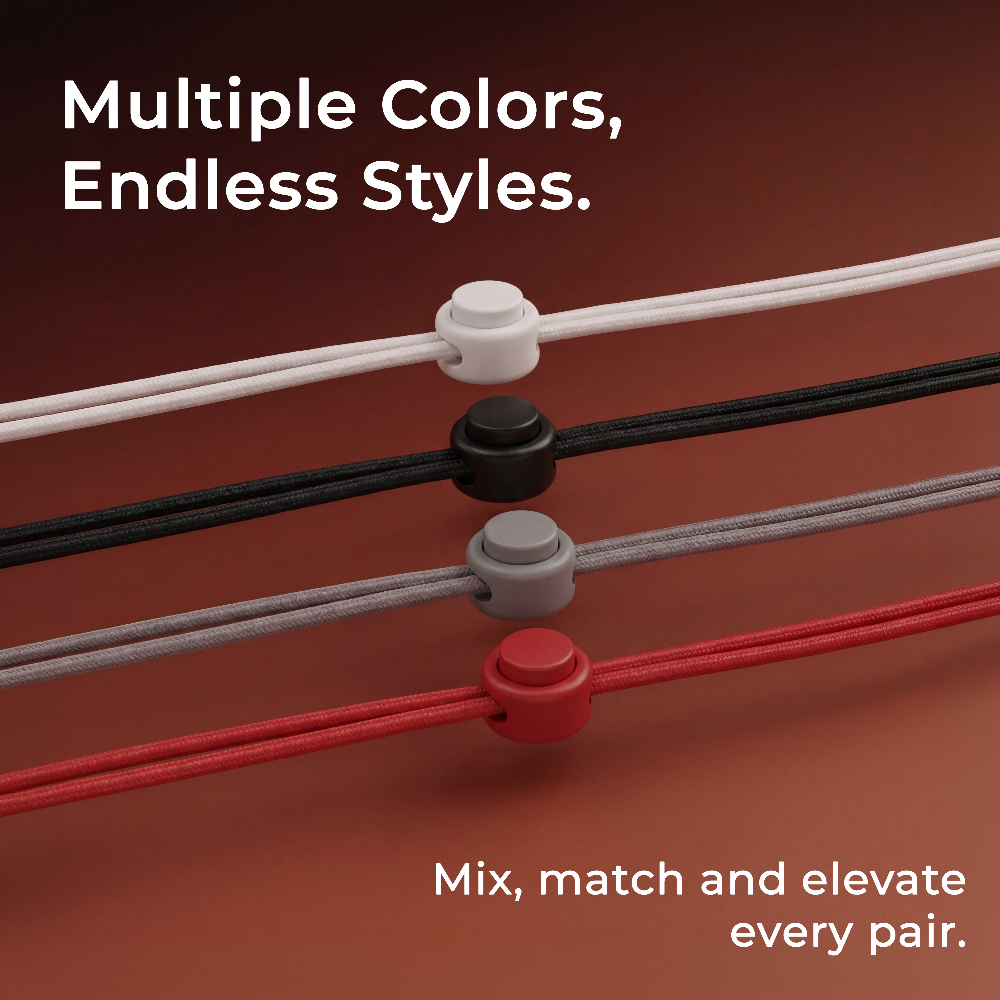 Round Cut-to-Fit Elastic Shoelaces