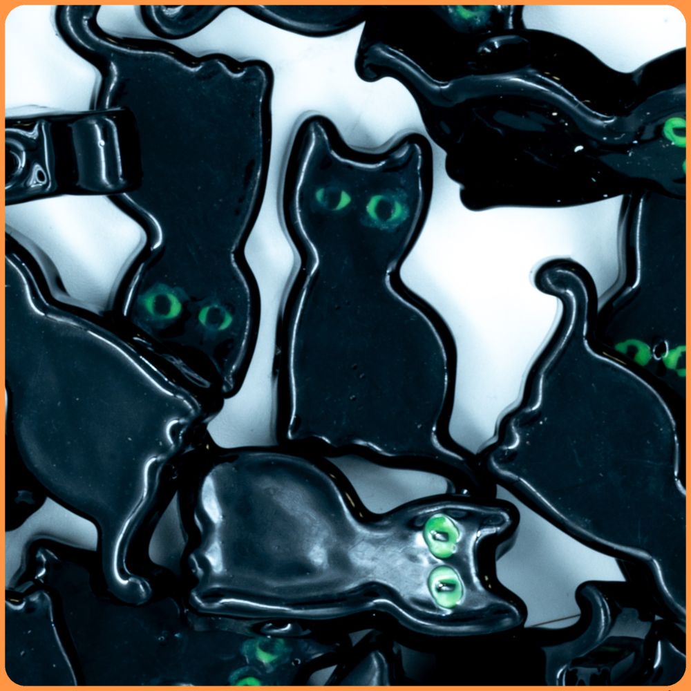 Black Cat Kandi Bead