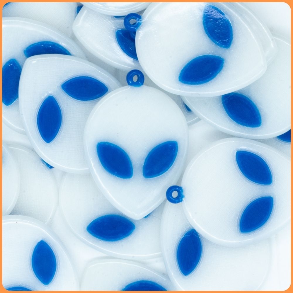 Glow-In-The-Dark Alien Kandi Charm