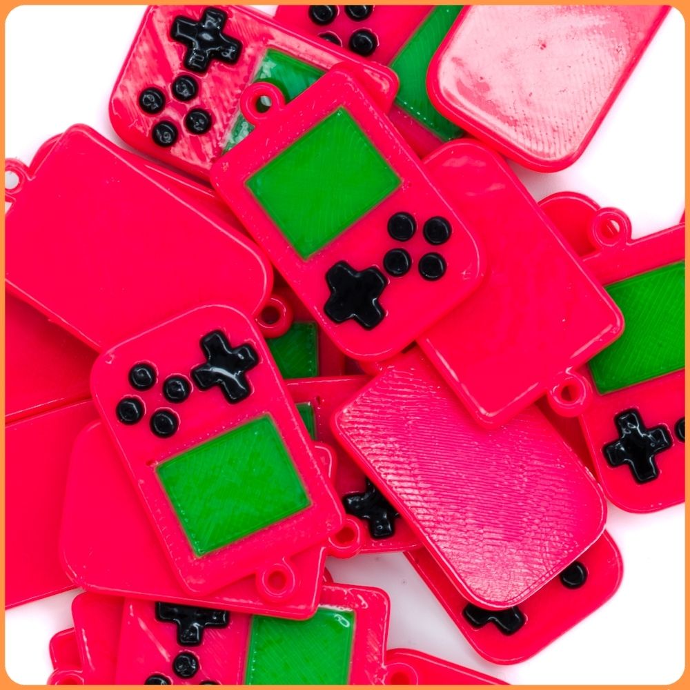 Pink Handheld Kandi Charm