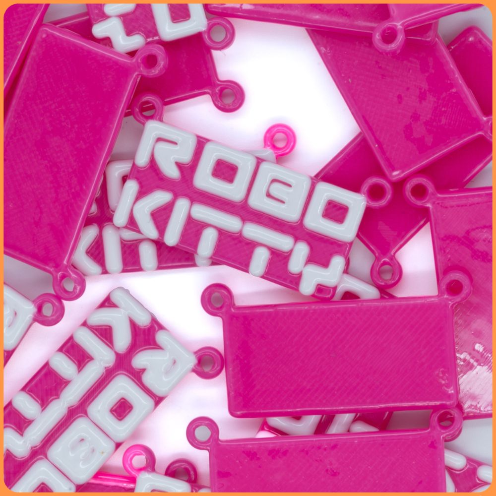 Pink Robo Kitty Kandi Charm